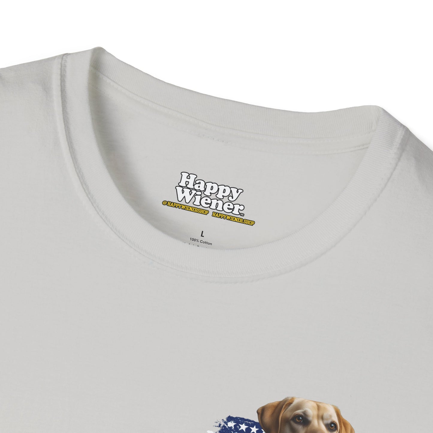 AMERICAN WIENER TEE YELLOW LAB