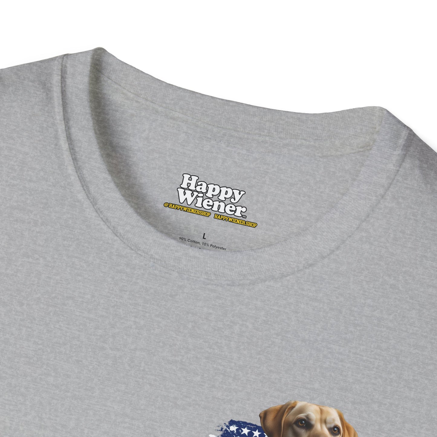 AMERICAN WIENER TEE YELLOW LAB