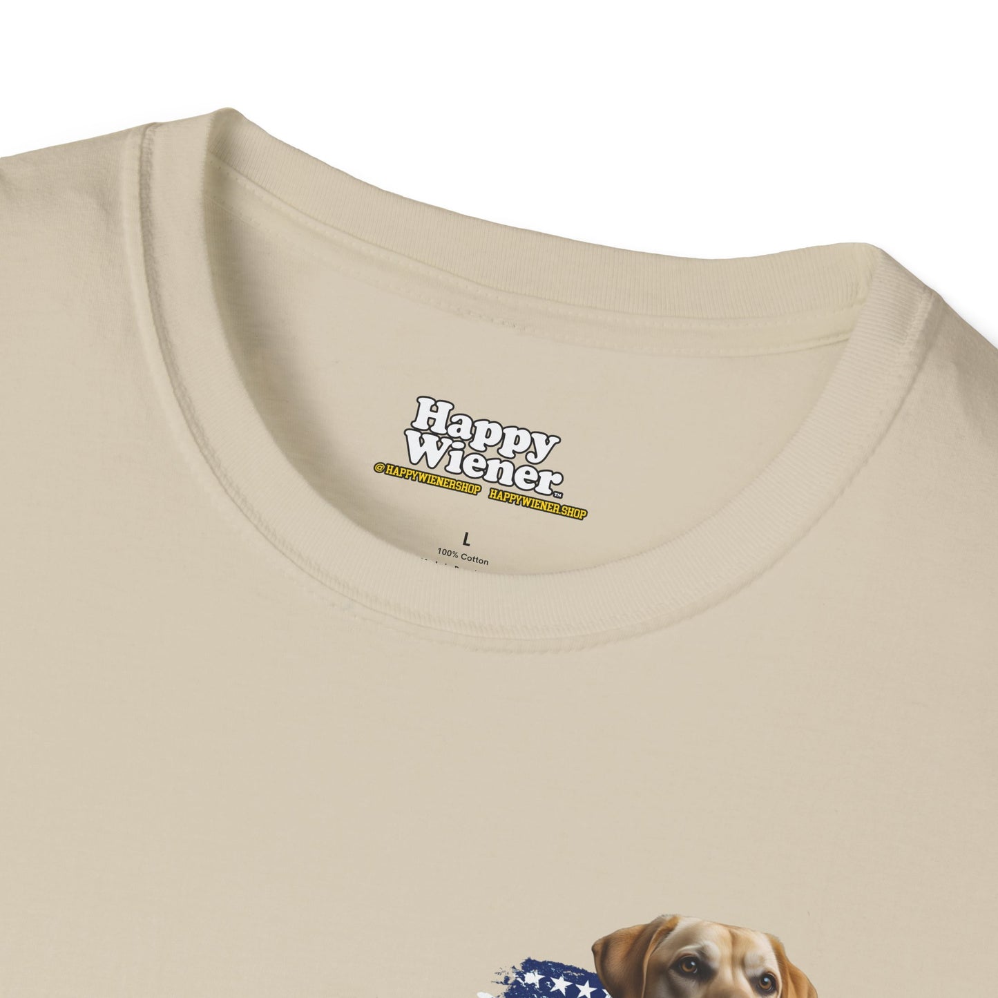 AMERICAN WIENER TEE YELLOW LAB