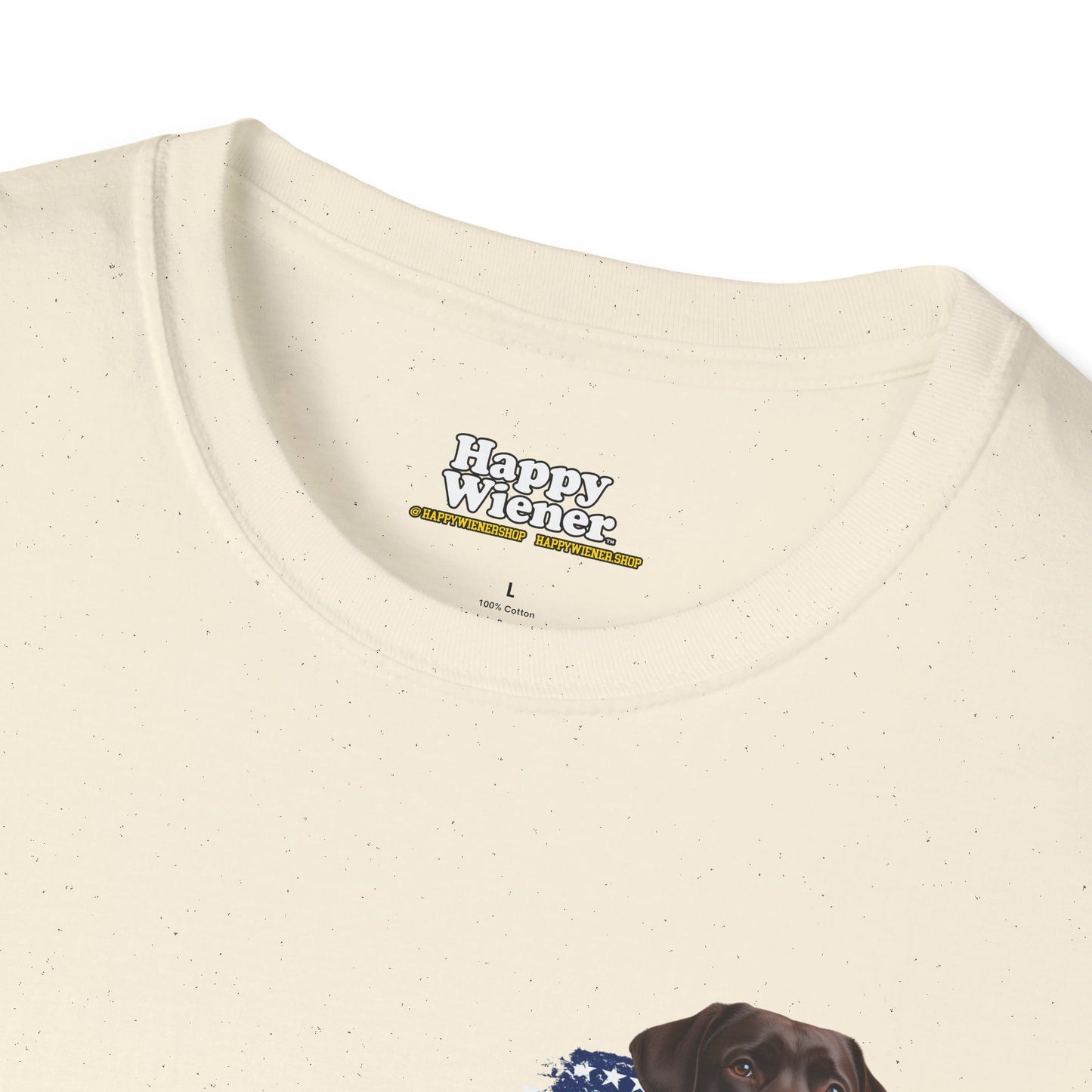 AMERICAN WIENER TEE (CHOCOLATE LAB)