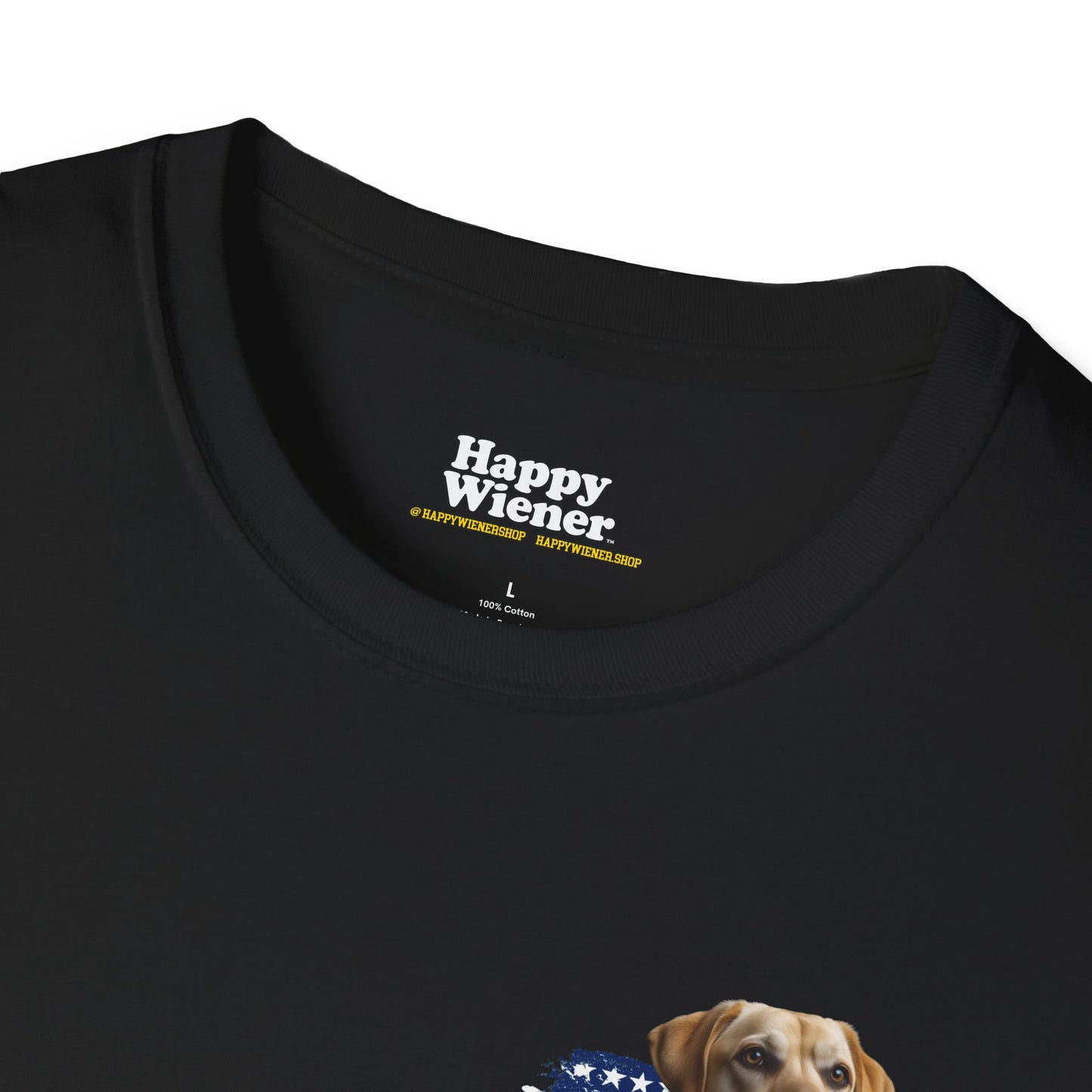 AMERICAN WIENER TEE YELLOW LAB