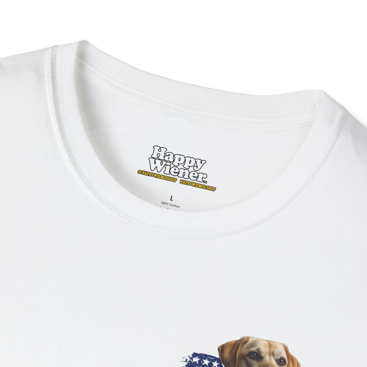AMERICAN WIENER TEE YELLOW LAB