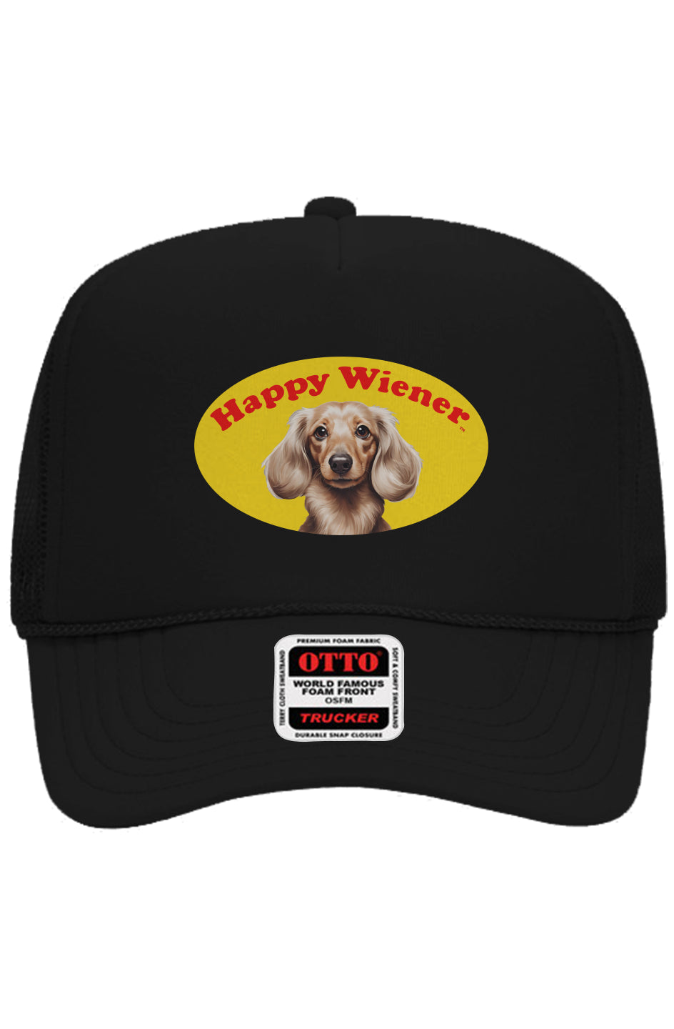 Blonde Happy Wiener Classic Trucker