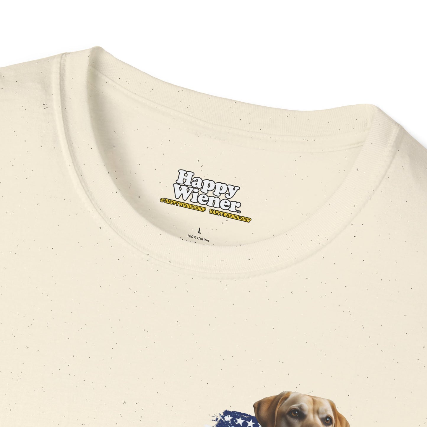 AMERICAN WIENER TEE YELLOW LAB
