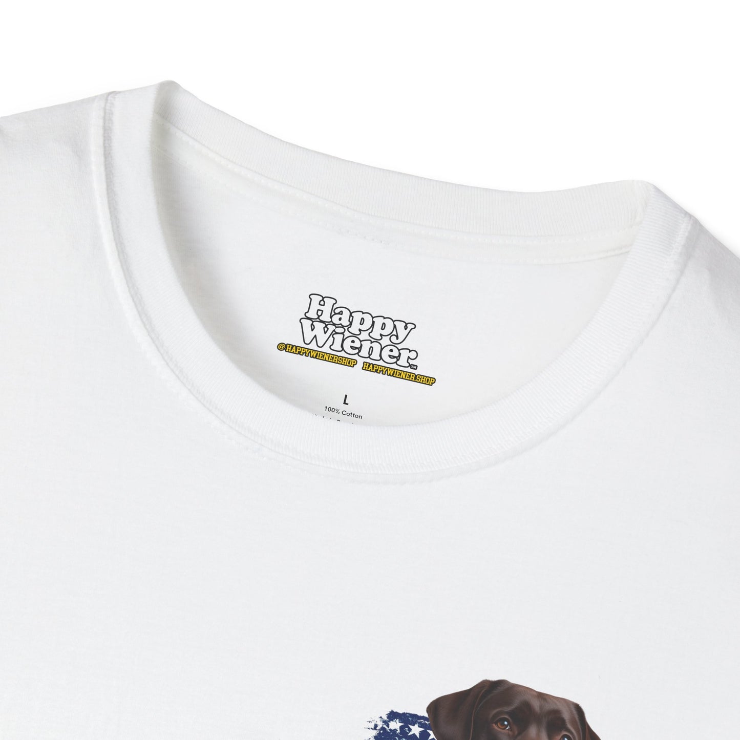 AMERICAN WIENER TEE (CHOCOLATE LAB)