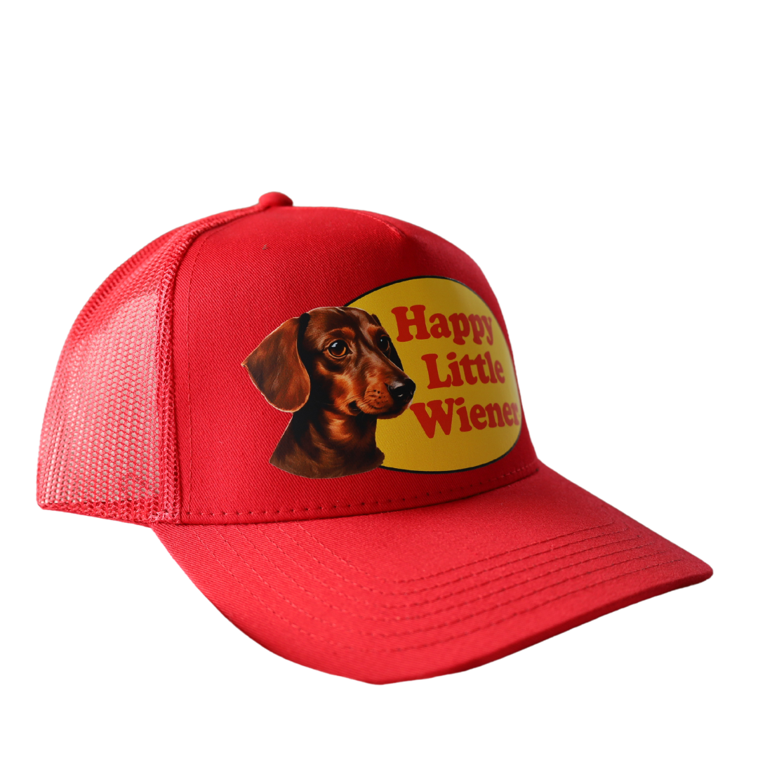 Happy Little Wiener Dog Trucker Hat