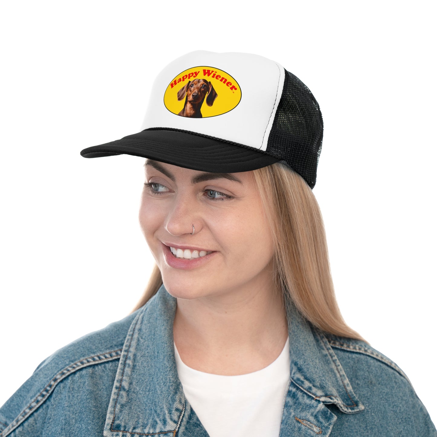 Happy Wiener™ Brown Wiener Dog Official Classic Trucker Hat