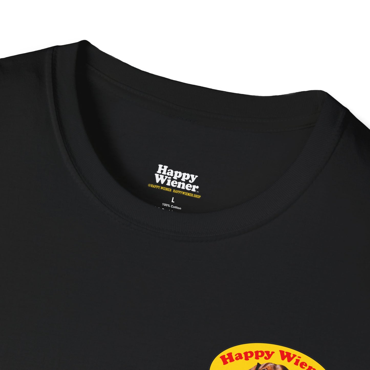 Happy Wiener™ Official Classic Logo Brown Wiener T-Shirt