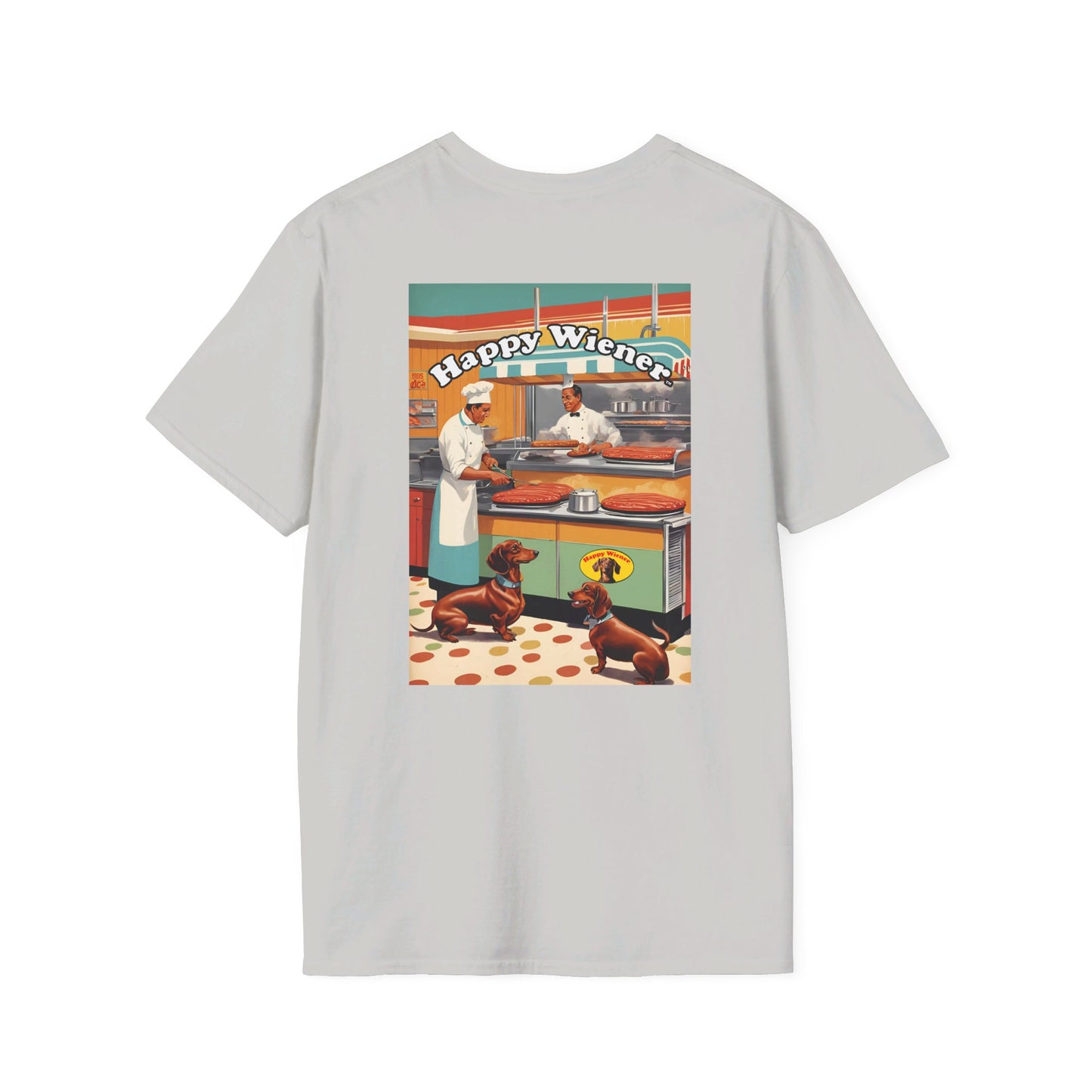 Happy Wiener™ "Comic Style Diner" Blonde Weenie Tee