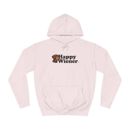 Happy Wiener™ Pink Hoodie Brown Little Ween