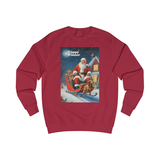 Happy Wiener™ CHRISTMAS SWEATER SANTAS SLEIGH