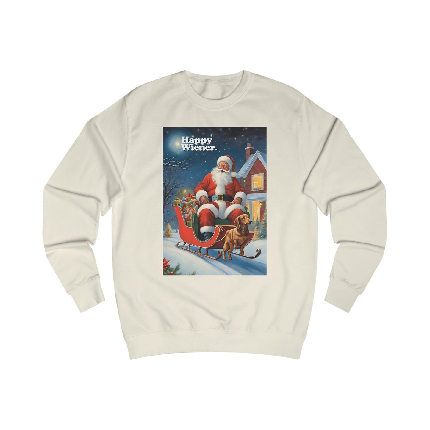 Happy Wiener™ CHRISTMAS SWEATER SANTAS SLEIGH