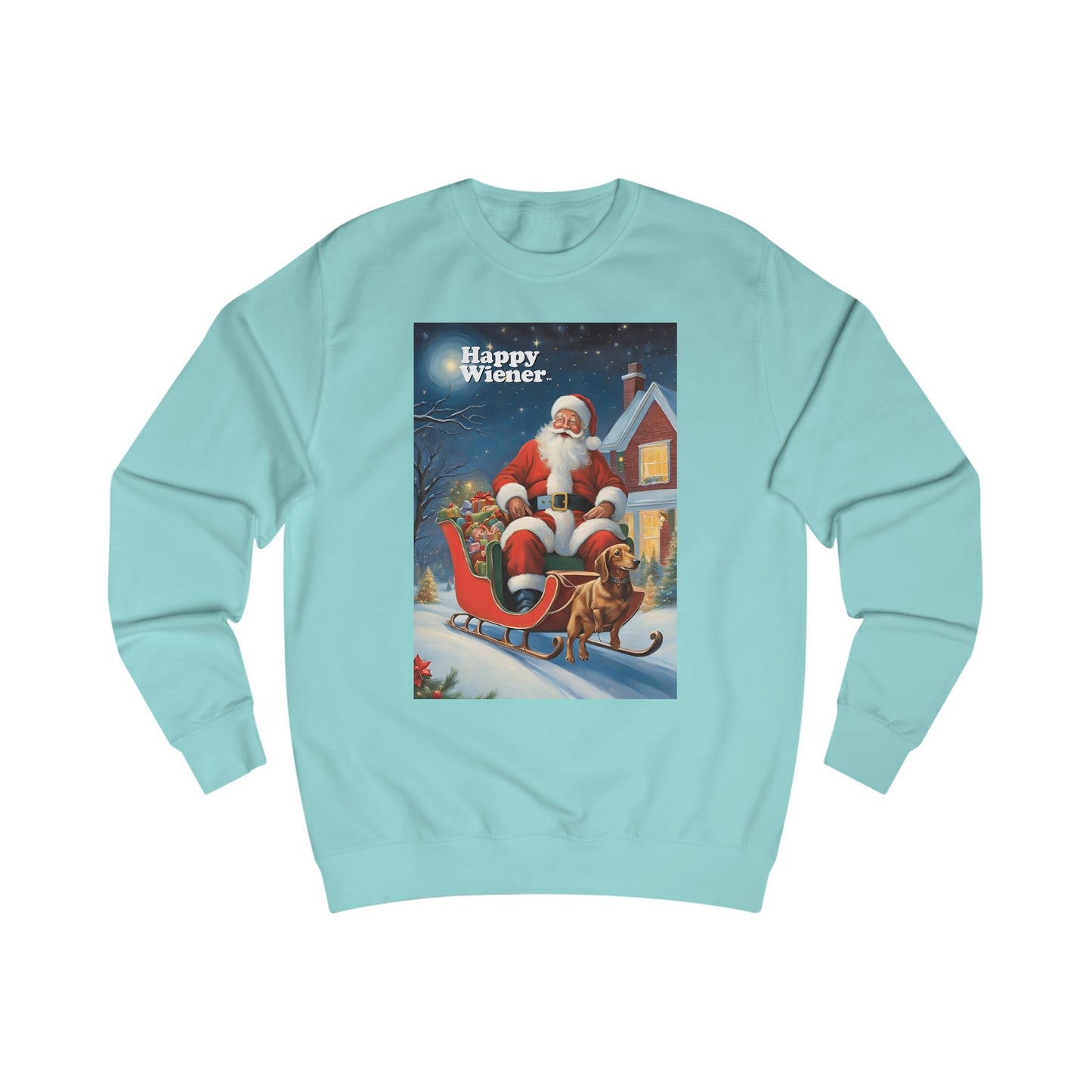 Happy Wiener™ CHRISTMAS SWEATER SANTAS SLEIGH