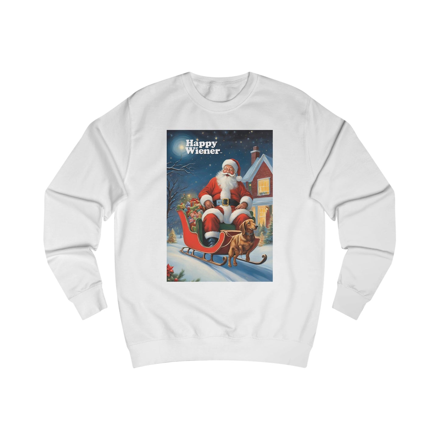 Happy Wiener™ CHRISTMAS SWEATER SANTAS SLEIGH