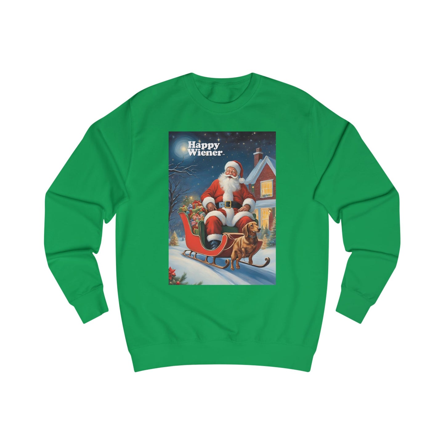 Happy Wiener™ CHRISTMAS SWEATER SANTAS SLEIGH