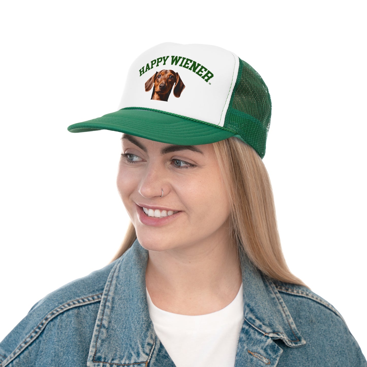 Happy Wiener™ Brown Ween College Trucker Hat