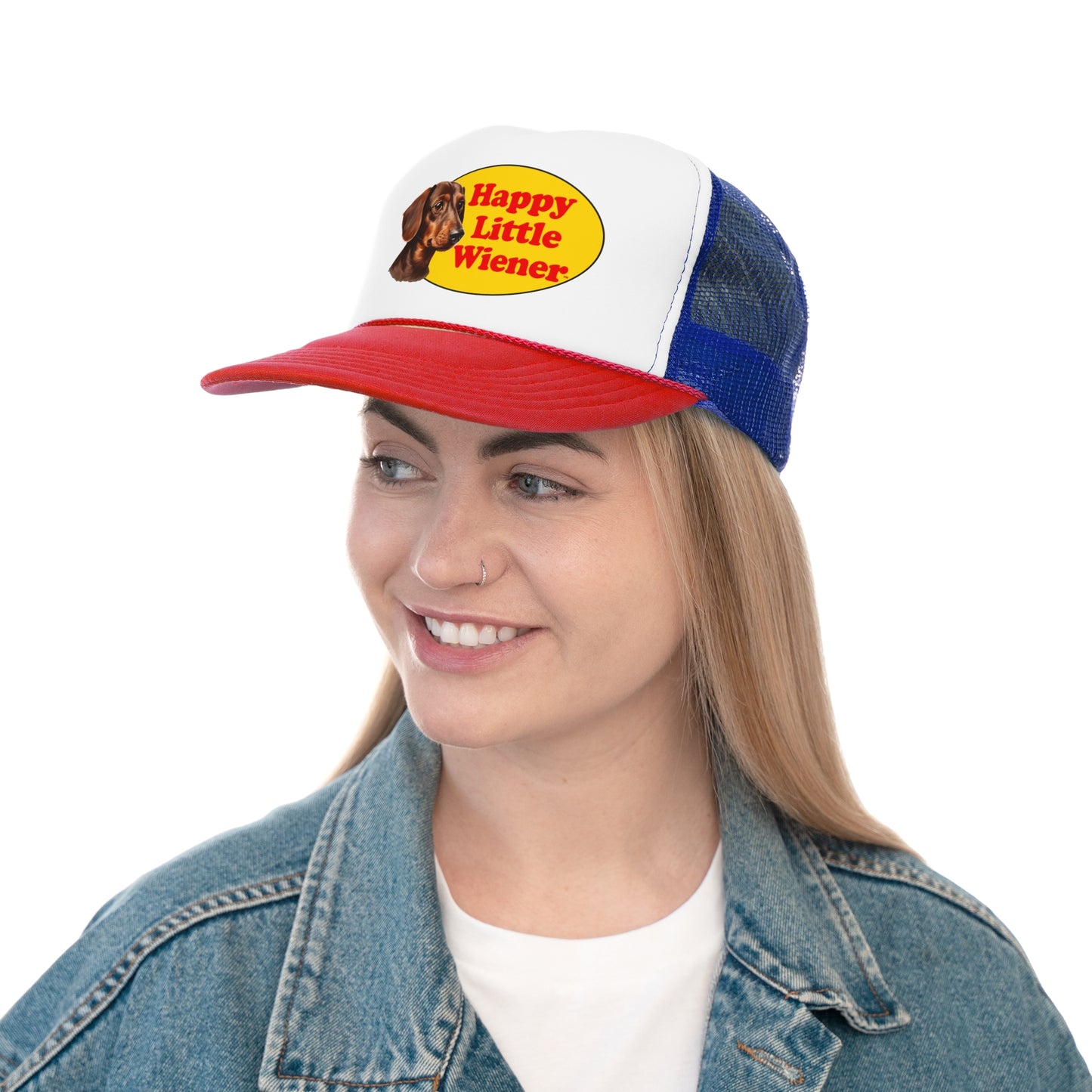 Happy Little Wiener™ Official Trucker Hat Gift - Wiener Dog Hat