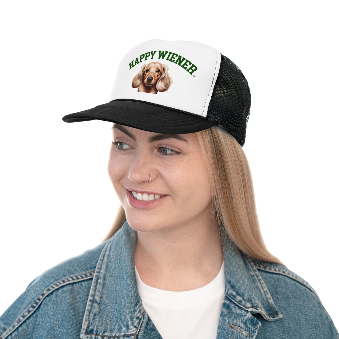 Happy Wiener™ Blonde Ween College Trucker Hat