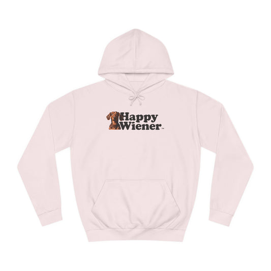 Happy Wiener™ Pink Hoodie Brown Ween