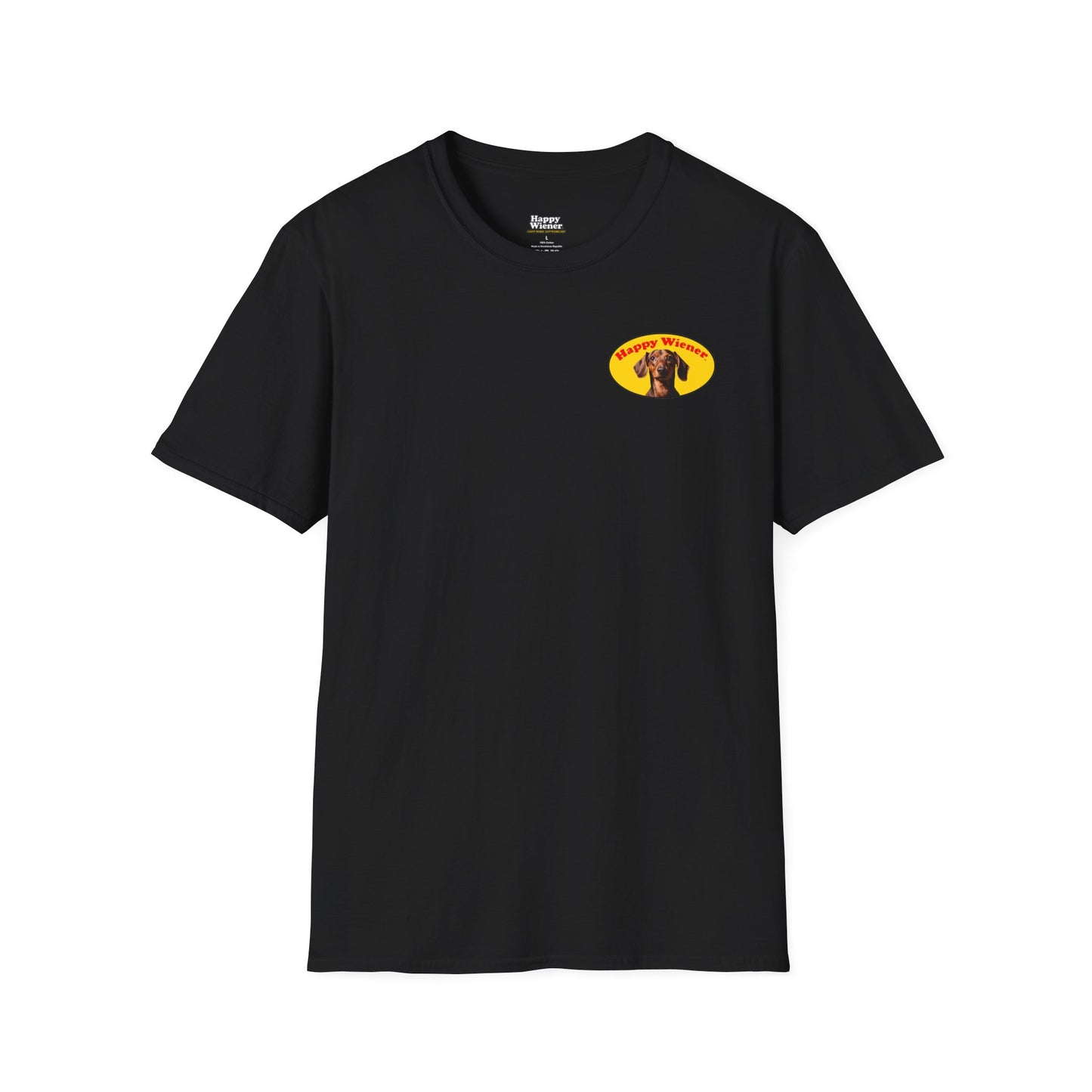 Happy Wiener™ Official Classic Logo Brown Wiener T-Shirt