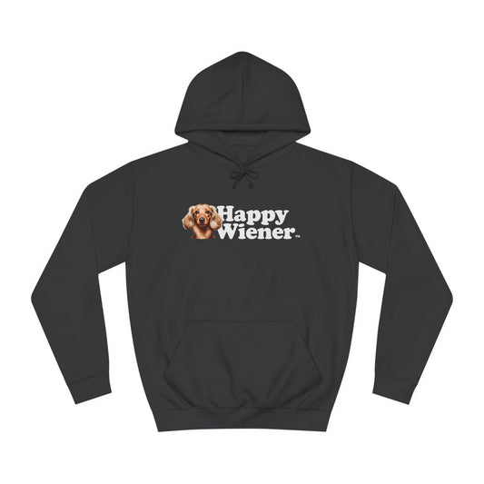 Happy Wiener™ Black Hoodie Blonde Ween