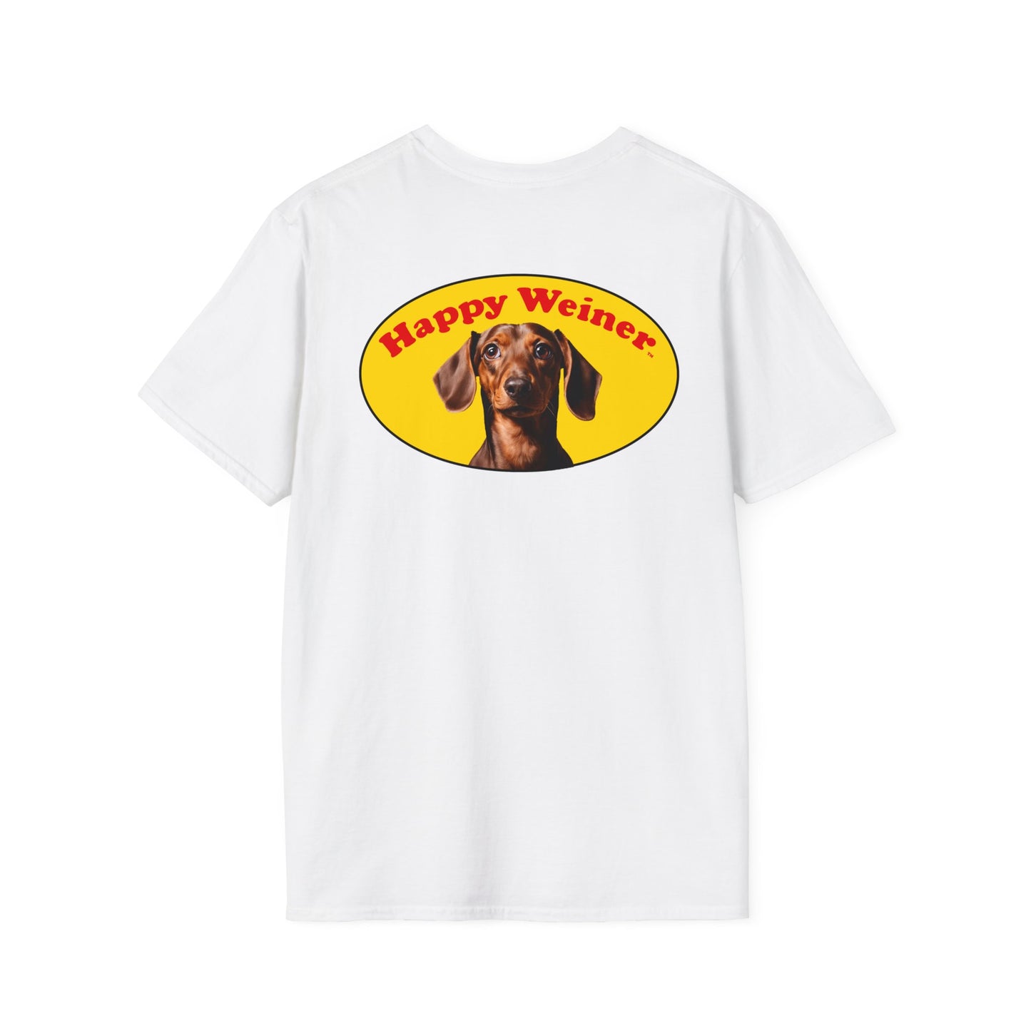 Happy Wiener™ Official Classic Logo Brown Wiener T-Shirt