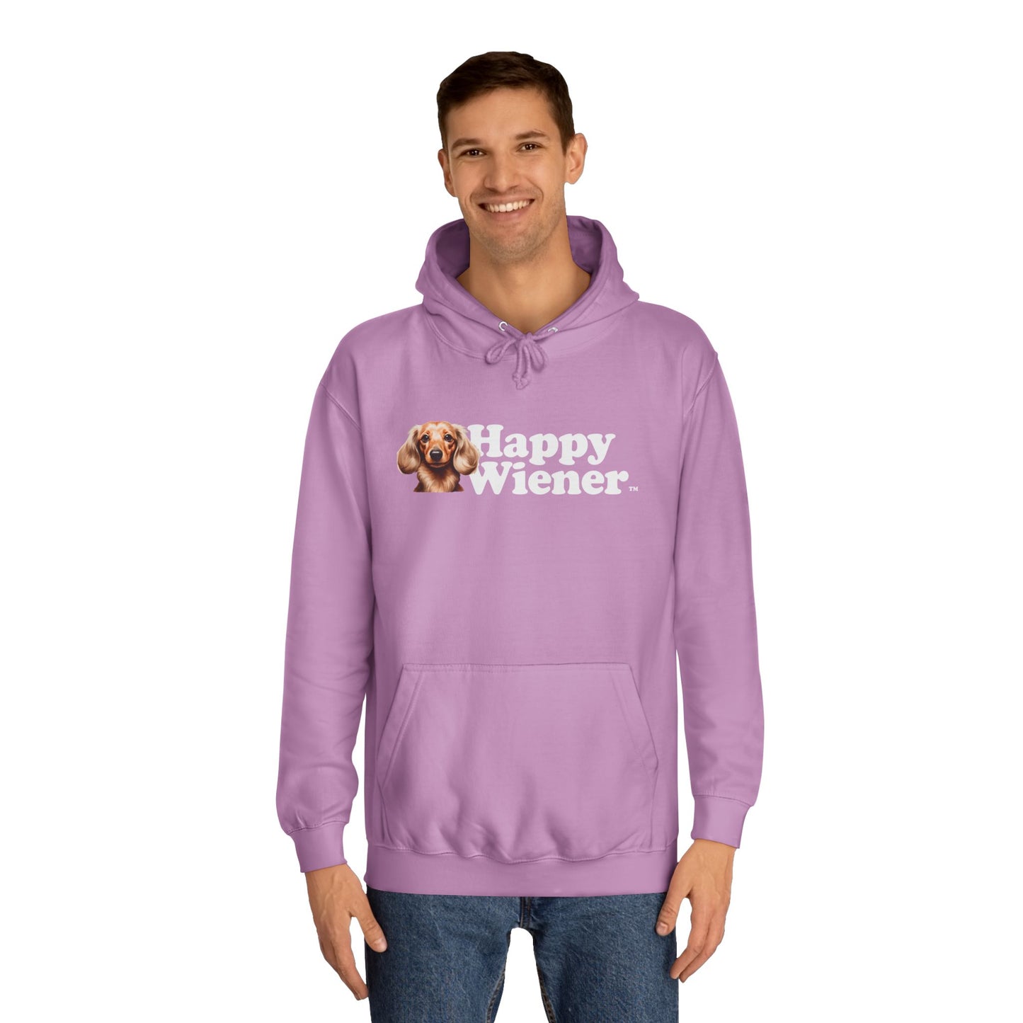 Happy Wiener™ Lavender Hoodie Blonde Ween