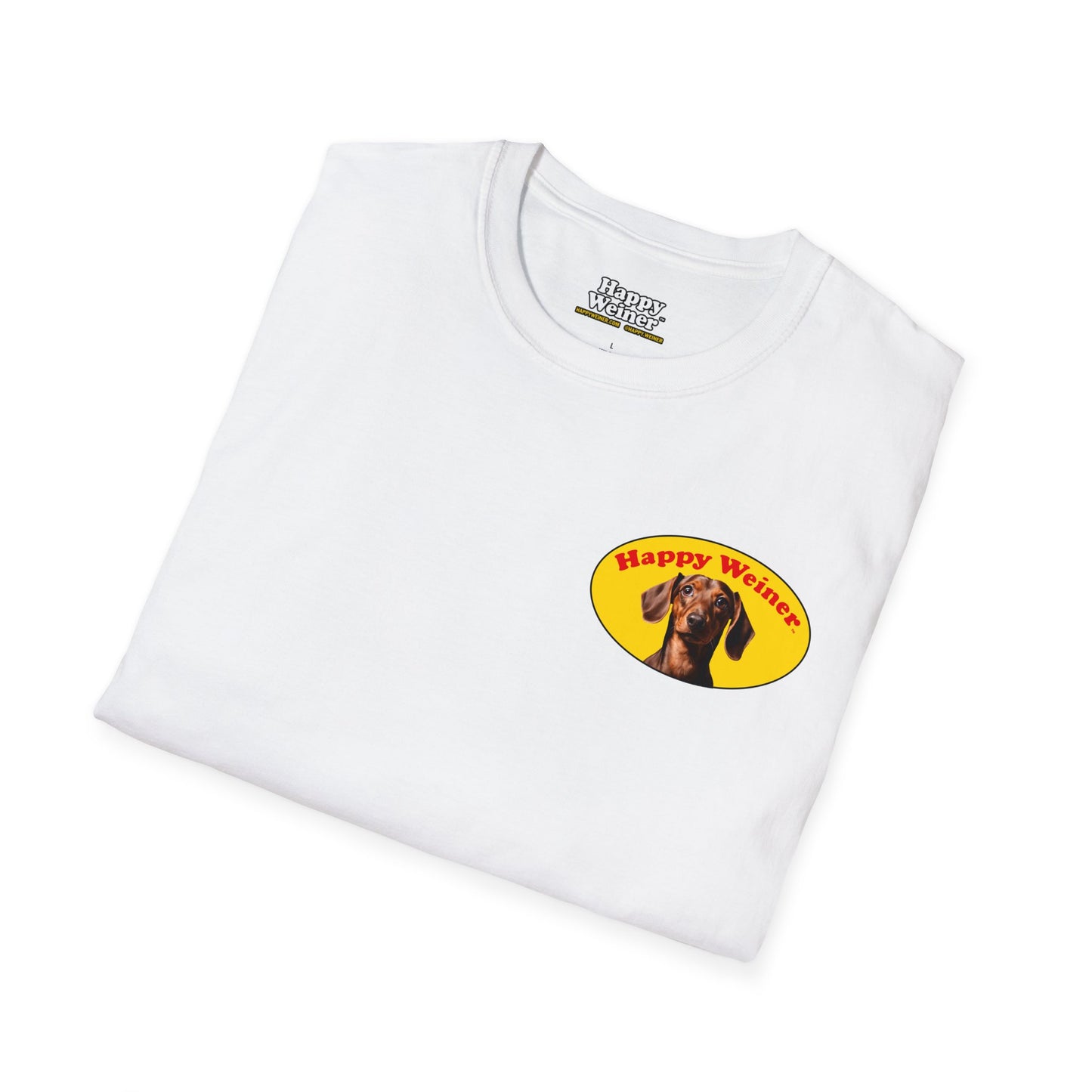 Happy Wiener™ Official Classic Logo Brown Wiener T-Shirt