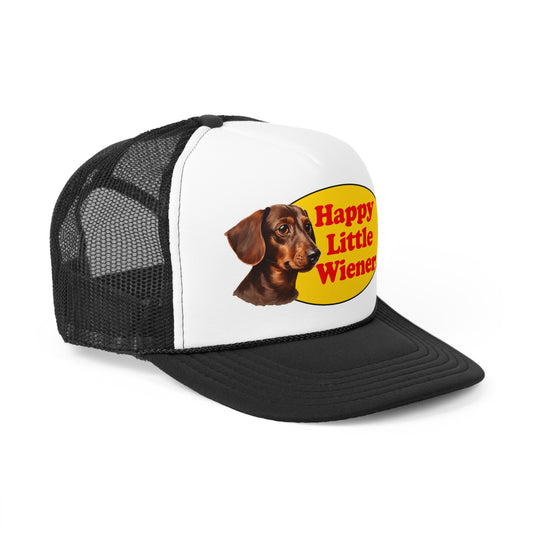 Happy Little Wiener™ Official Trucker Hat Gift - Wiener Dog Hat