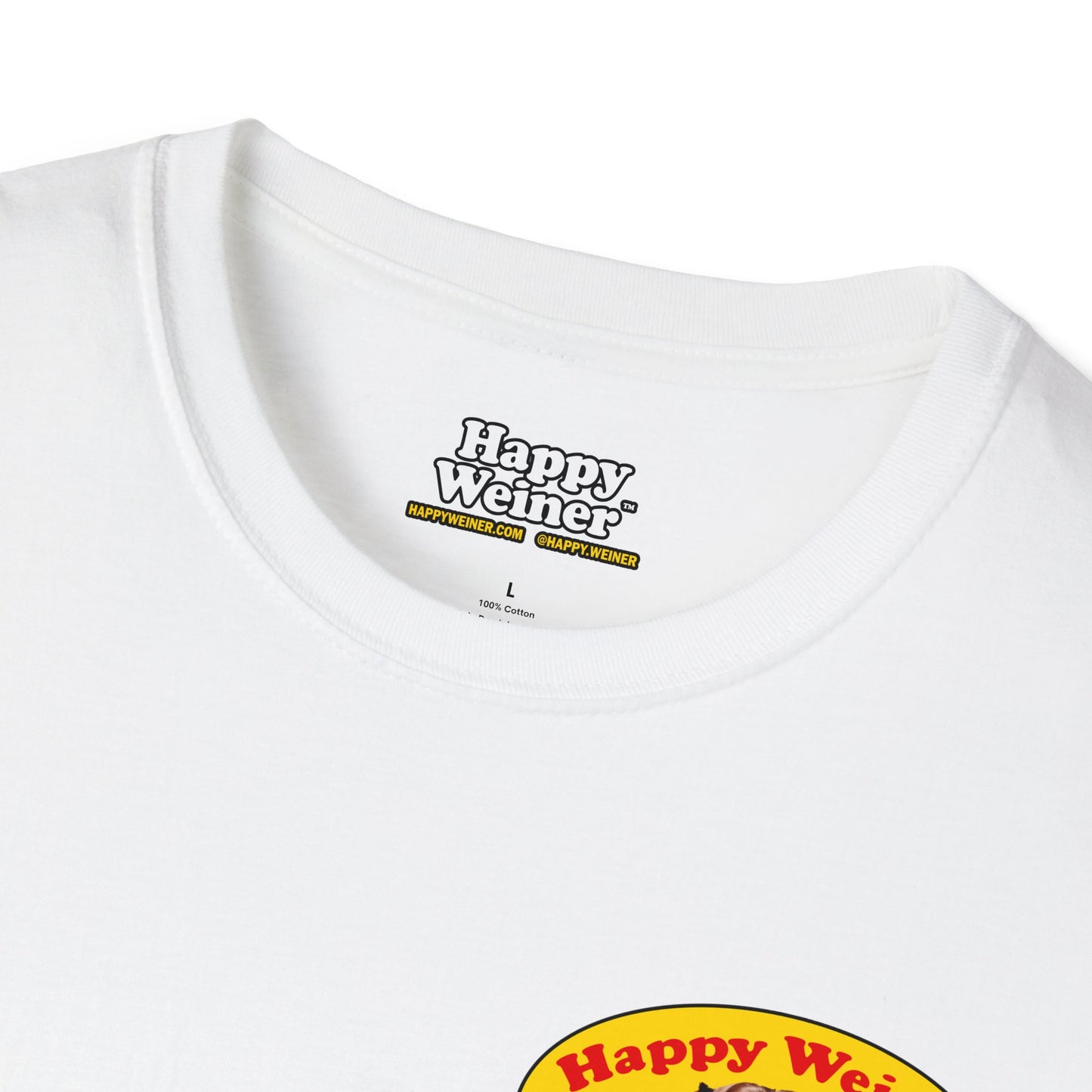 Happy Wiener™ Official Classic Logo Brown Wiener T-Shirt