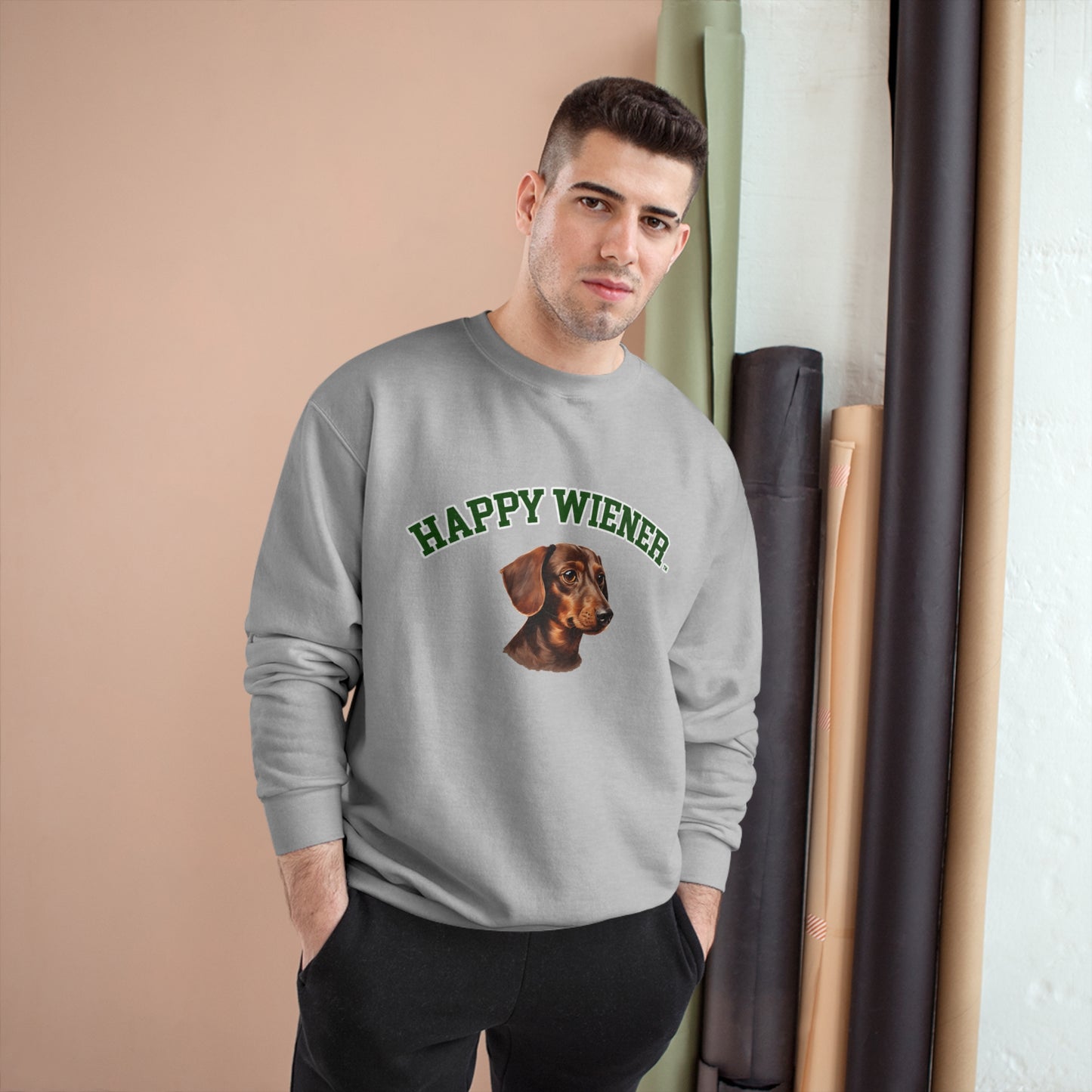 Happy Wiener™ College Ween Champion Sweatshirt