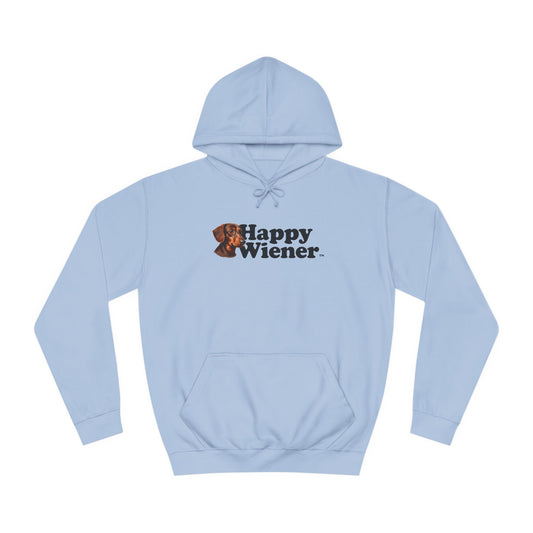 Happy Wiener™ Sky Blue Hoodie Brown Little Ween