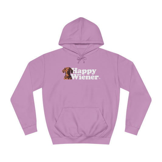 Happy Wiener™ Lavender Hoodie Brown Ween