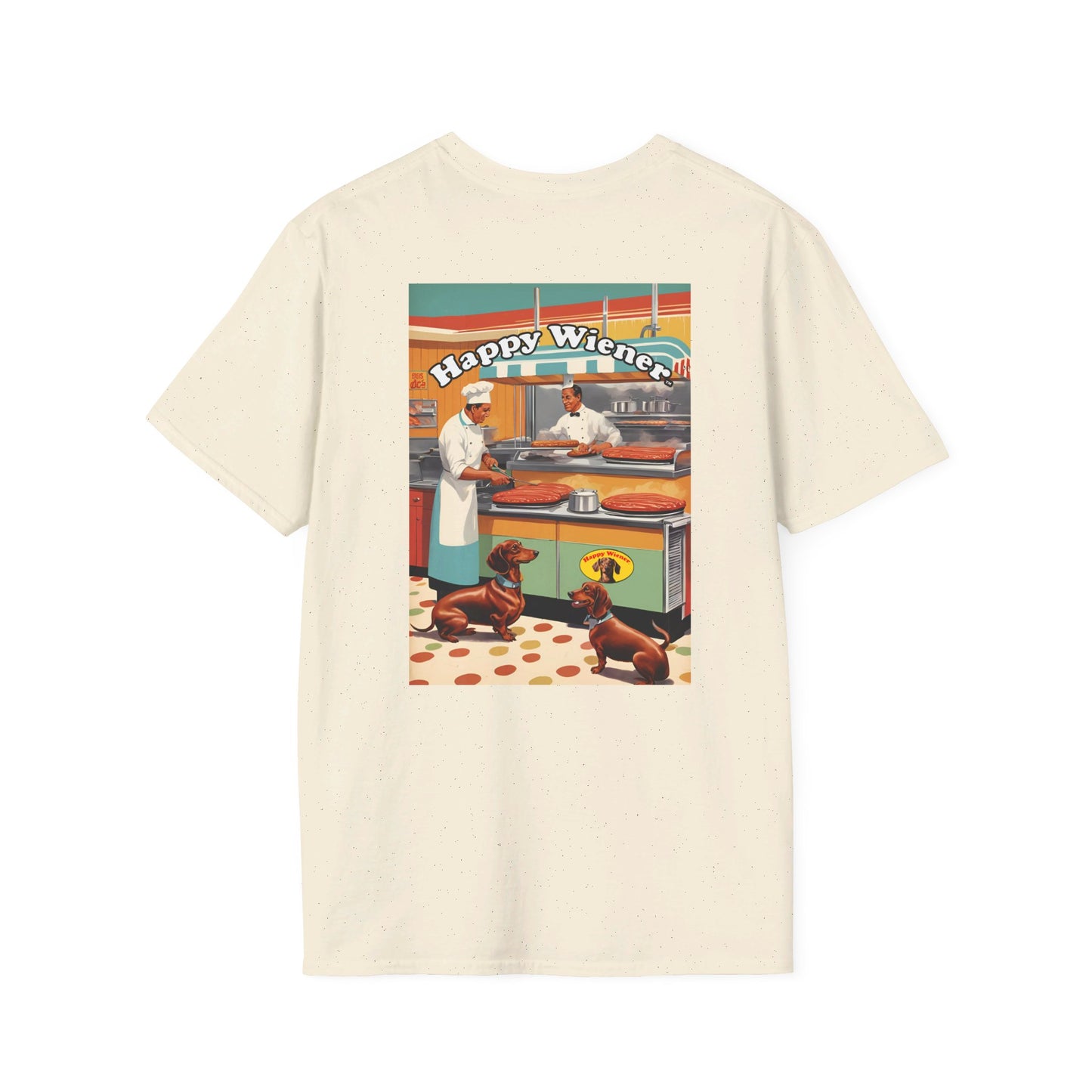 Happy Wiener™ "Comic Style Diner" Blonde Weenie Tee