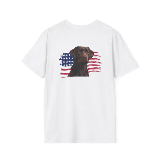 AMERICAN WIENER TEE (CHOCOLATE LAB)