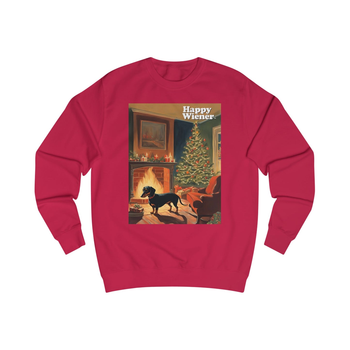 Happy Wiener™ CHRISTMAS SWEATER Cozy Fire