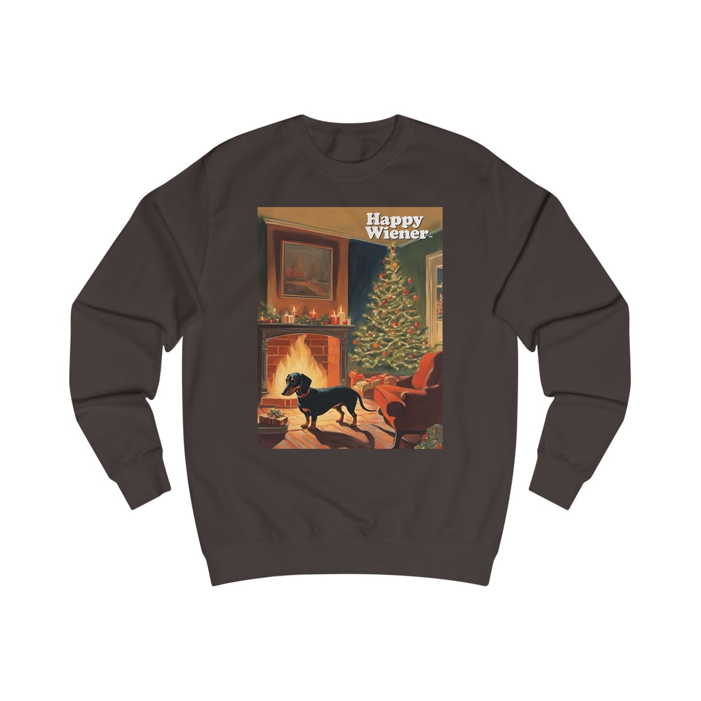 Happy Wiener™ CHRISTMAS SWEATER Cozy Fire