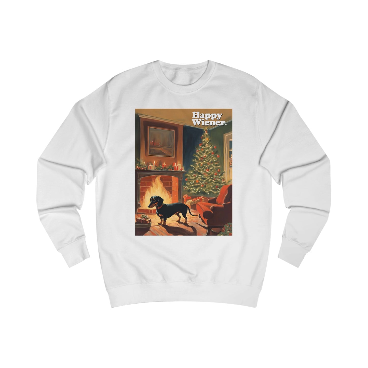 Happy Wiener™ CHRISTMAS SWEATER Cozy Fire