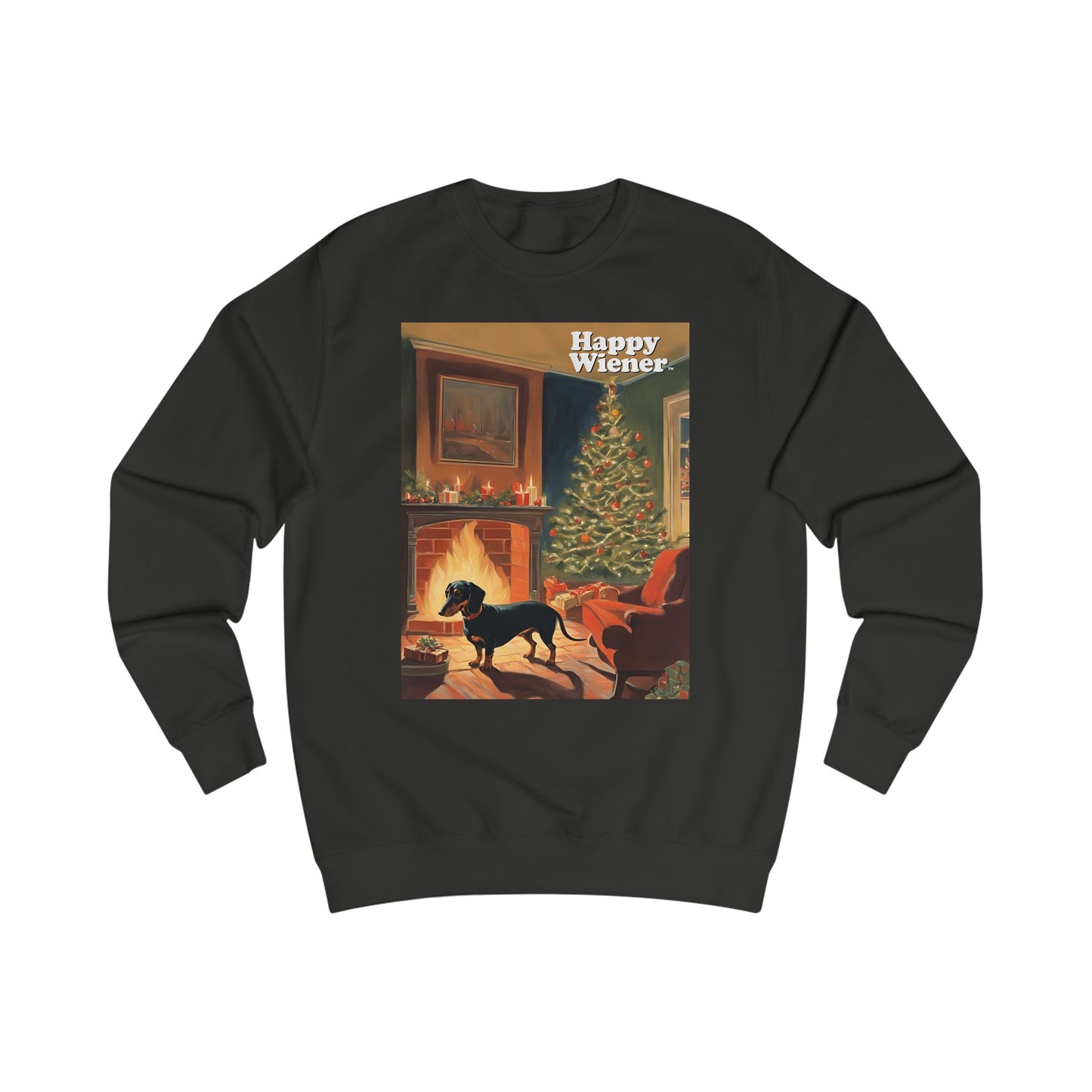 Happy Wiener™ CHRISTMAS SWEATER Cozy Fire