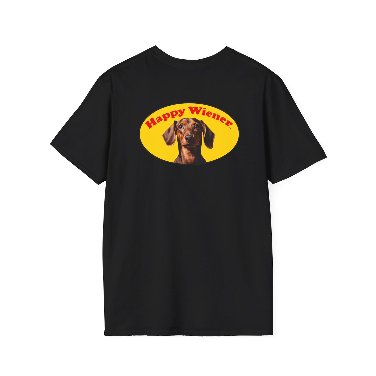 Happy Wiener™ Official Classic Logo Brown Wiener T-Shirt