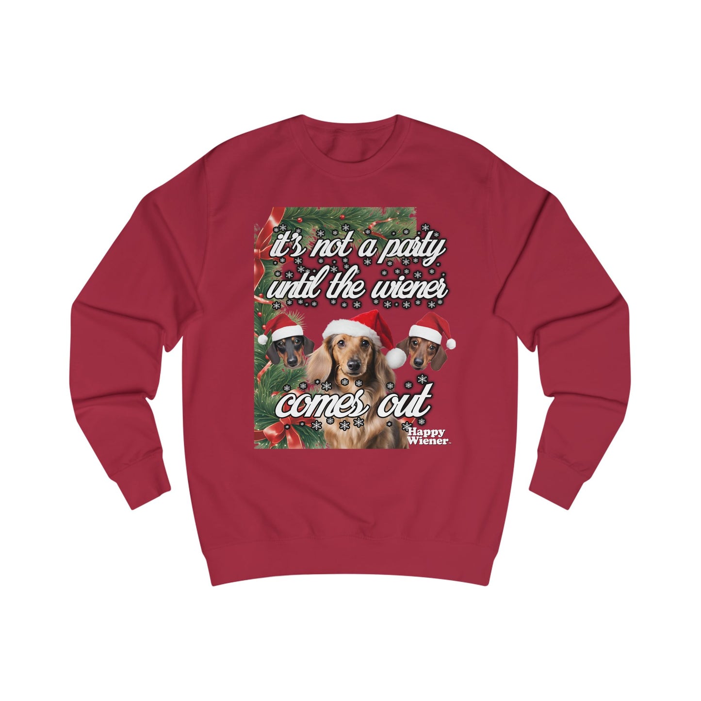 Happy Wiener™ CHRISTMAS SWEATER WIENER PARTY Alternate