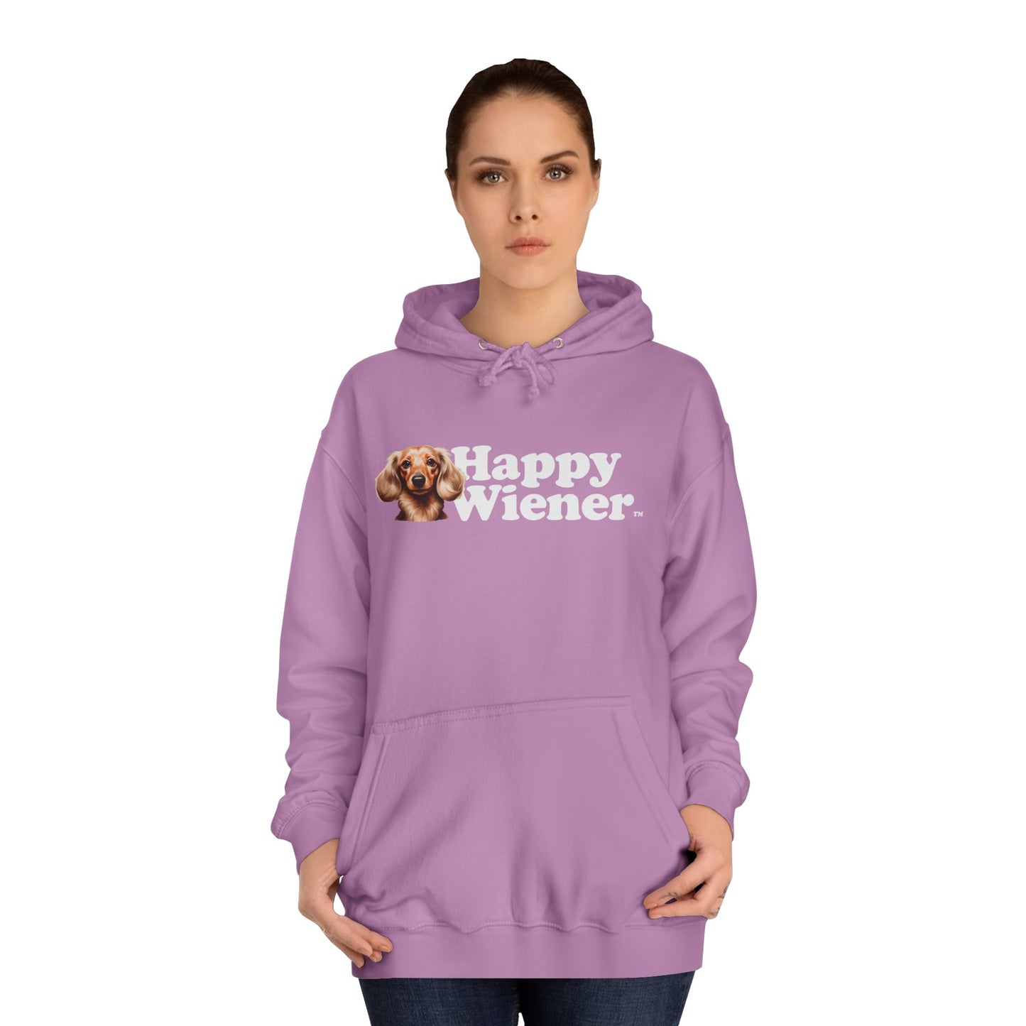 Happy Wiener™ Lavender Hoodie Blonde Ween